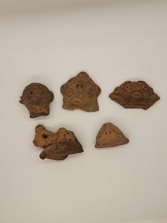 Pre Columbian Stone And Clay Effigy Fragments