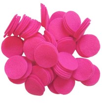 Pink Craft Felt Circles 2.5 Inch 46 PCS Round Fabric Pads Sewing DIY Project