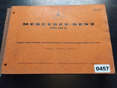 457 Mercedes Benz Fahrgestell- u. Aufbau Ersatzteilliste 250 SL 10128 - Bild 1 von 4