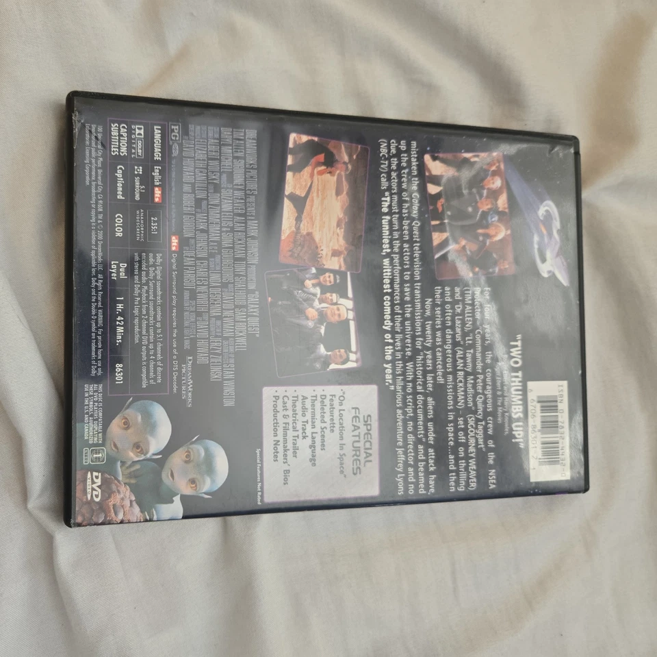 Galaxy Quest (DVD, 2000, DTS Surround 5.1 Widescreen) - Image 2 of 4