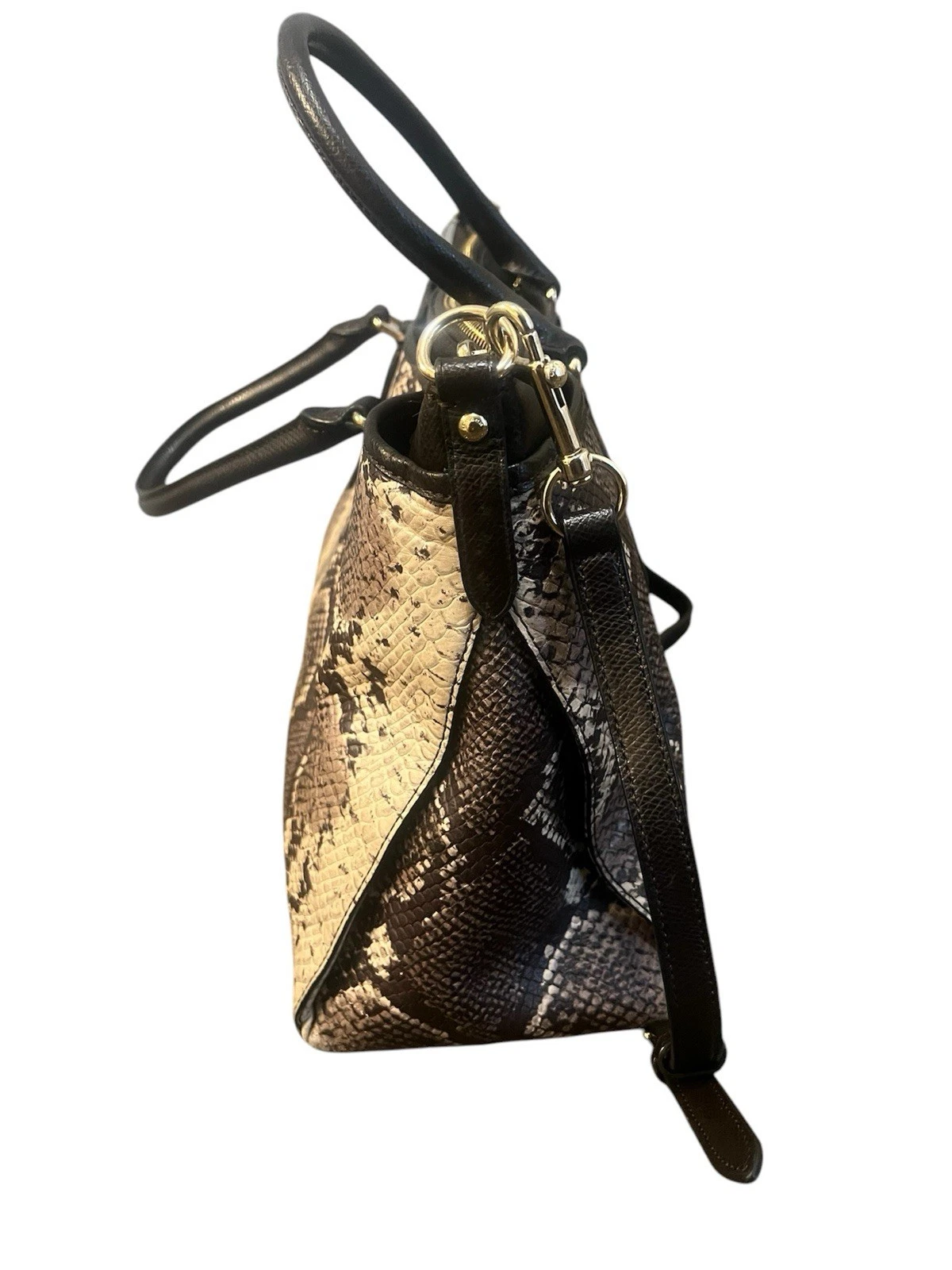 Borsa a tracolla Coach Morgan in pelle di pitone F35881