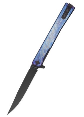 Ocaso Knives, SOLSTICE TITAN ELOXIERT, SCHWARZ, Taschenmesser