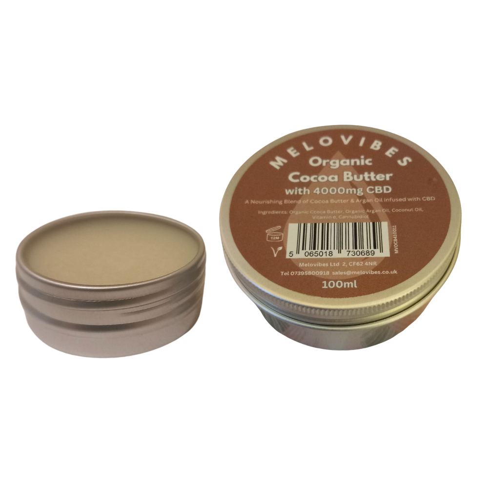 CBD Pain Relief Skin Rub - Cocoa Butter & Argan Oil 4000mg CBD Body Moisturiser