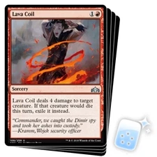 LAVA COIL X4 Guilds Of Ravnica GRN Magic MTG MINT CARD
