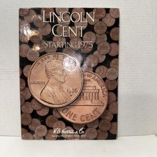 LINCOLN CENT Starting 1975 H.E. Harris Penny Collection Book Complete