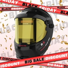 Auto-Darkening Welding Helmet,Large View True Color Welder Helmet with Side View