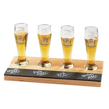 Cal-Mil CalMil 2063 WriteOn Reclaimed Wood Beer Flight Taster Board