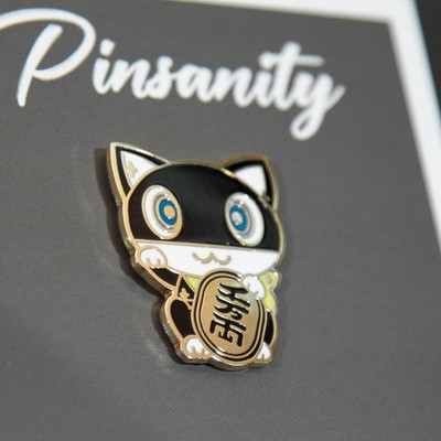 Morgana Maneki-neko Pin - Fast Shipping from USA - Brooch - Lucky Cat Persona