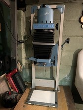 Beseler Analog Darkroom Photo Enlarger Blue Black White Model Beseler