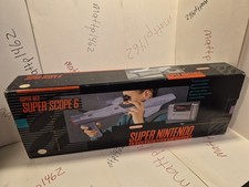Super Nintendo SNES Super Scope 6 Light Gun in Box w/ Game No Manual Vintage