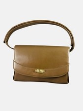 Erik For Holiner Vintage Leather Clutch Gold Plated Snap Closure Purse Evening