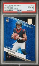 2023 Donruss Elite CJ Stroud Status Sparkle /299 RC PSA 10 COLOR MATCH *POP 17*