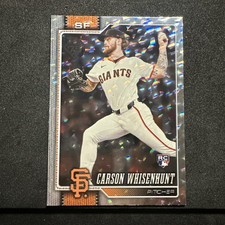 2026 Topps Series 1 Carson Whisenhunt RC Diamante Foil Parallel SF Giants