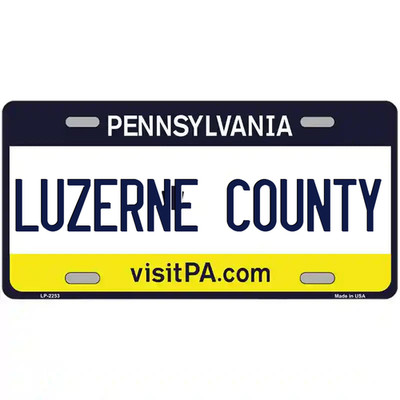 Luzerne County Pennsylvania Metal Sign