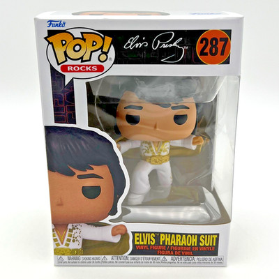 Funko POP! Rocks ELVIS PRESLEY PHARAOH SUIT #287 with Box Protector
