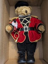 Holiday Soldier Bear With His Nutcracker Friend 20"Tall X 12"Wide Mint Condition