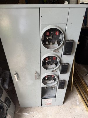 GE METER STACK BASE TMM4312R 400 AMP 120/240V SINGLE PHASE MINI MOD 3