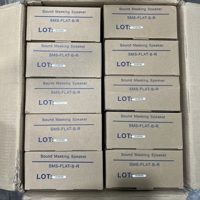 Soft Db Public Address System SMS-FLAT-B-R Pack of 10