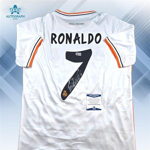Cristiano Ronaldo Signed Real Madrid 2014 CHL Final Lisbon Jersey W/ Beckett COA - Picture 3 of 6