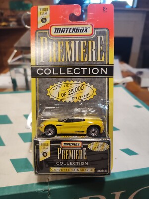 Corvette Stingray III Matchbox Premiere Series 5 1995 Yellow 1:64 New