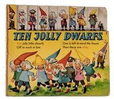 VERY RARE Ten Jolly Dwarfs in English Brimax Books London Printed West Germany