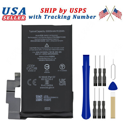 Battery GMF5Z 5000mAh For AT&T Google Pixel 7 Pro GP4BC GE2AE GFE4J TOOL