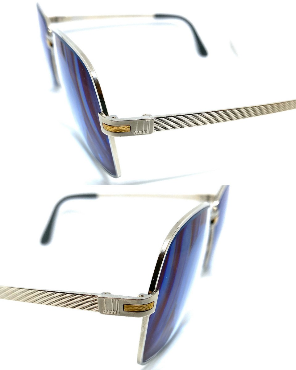 Vintage 80s! Dunhill 6109 Eyeglasses Sunglasses frame Silver 30309