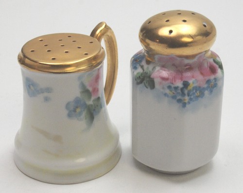 Sal y pimienta vintage Noritake Japón pintada a mano floral - Imagen 4 de 6