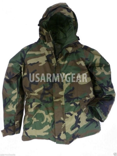 Nuova giacca parka US Army freddo umido Gen 1 ECWCS Woodland Goretex S M L XL - Foto 1 di 17