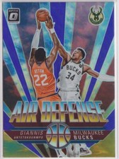 2021-22 Donruss Optic Air Defense Purple #3 Giannis Antetokounmpo
