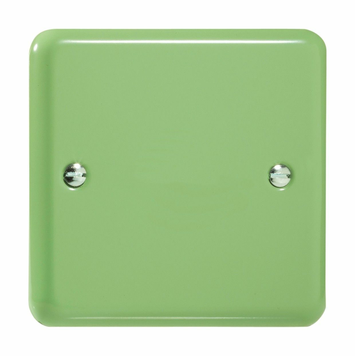 Varilight XYSB.BG Lily Pastel Beryl Green 1 Gang Single Blank Plate