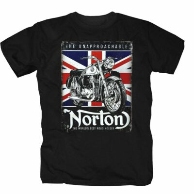 Norton Motorcycles England Union Jack Great  Britain retro T-Shirt S-5XL 