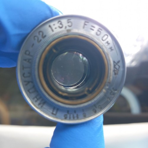 KMZ Industar 22 f/3.5 50mm Collapsible Lens Red P USSR Leica L39 M39 #17009 - Picture 18 of 21