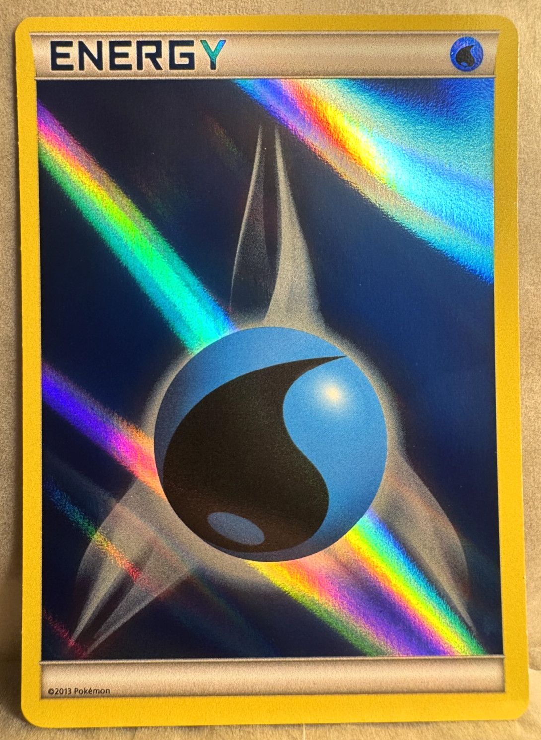 Water Energy 2013 Holo Foil Pokemon Card Game