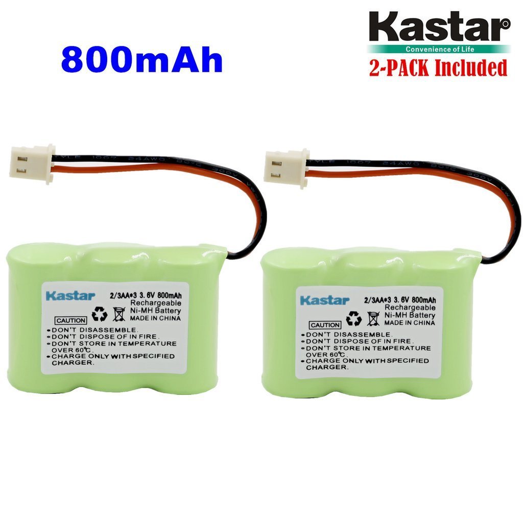 2 x 2/3AA 3.6V 800mAh Ni-MH Battery for Vtech BT-17333 BT-27333