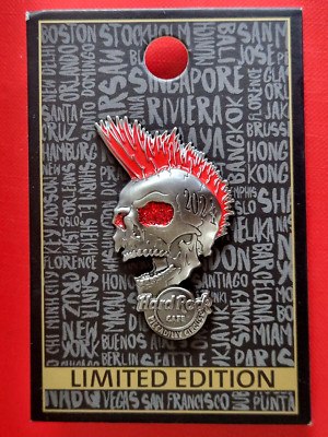 HRC Hard Rock Cafe London Piccadilly Circus 3D Mohawk Skull 2024 LE250 NEW OVP