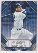 2020 Topps Update Baseball DEREK JETER 20 Years of the Captain YOC-96 BLUE
