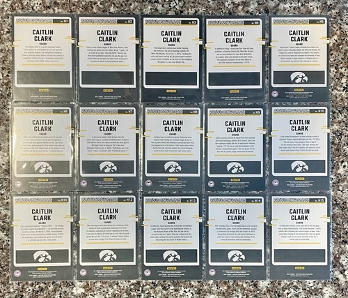 Caitlin’s Clark Highlights COMPLETE SET of 15 cards No H1-H15 - Picture 2 of 2