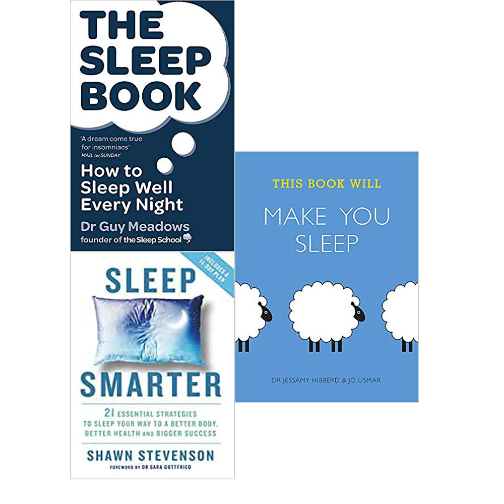 The Sleep Book,This Book Will Make,Sleep Smarter: 21 3 Books Collection  Set NEW