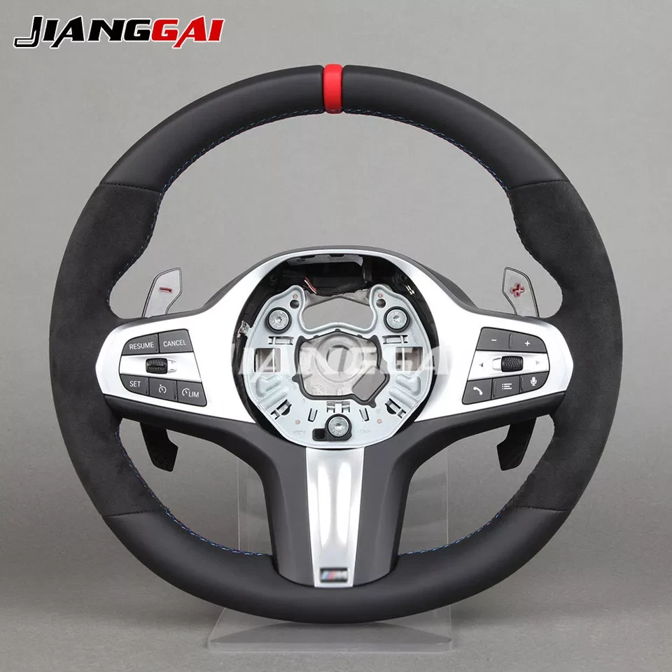 Full Leather Steering Wheel for BMW G11 G15 G30 F90 X3m X5 X6 X7 M5 M6 with Trim - Image 2 of 4