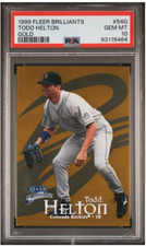 1999 Fleer Brilliants #54G Todd Helton Gold #/99 PSA 10 (Pop 1)