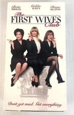 The First Wives Club VHS tape Bette Midler Ships Same Day With Tracking