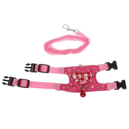 Cute Grid Bow Vest Leash Harness Adjustable Small Animal Rope for Hamster Rabbit - Zdjęcie 12 z 12