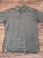 Peter Millar Shirt Mens XL Spring Valley Country Club SC Green Stripe Golf Polo