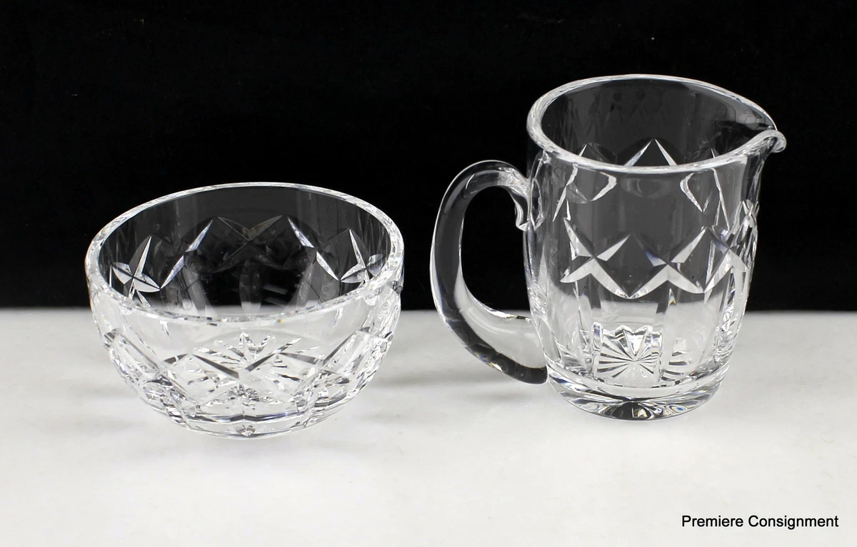 1968 Waterford Crystal Kerry Open Sugar Creamer Set Pieces