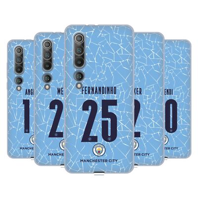 MAN CITY FC 2020/21 PLAYERS HOME KIT GROUP 2 SOFT GEL CASE FOR XIAOMI PHONES