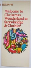 Strawbridge's Christmas Wonderland Brochure 1970's Installation by Remo Saraceni