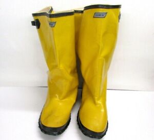 yellow rain boots size 8