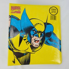 Vtg NOS 1994 Marvel Comics Wolverine X-Men Collector's Binder + Comic Art Prints