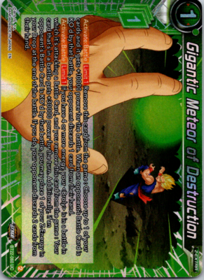 Dragon Ball Super CCG FOIL Gigantic Meteor of Destruction BT22-060